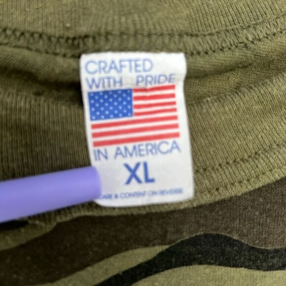 🔥 True VINTAGE Single Stitch CAMO Pocket T-Shirt Made in USA Size XL - EUC - Picture 7 of 8